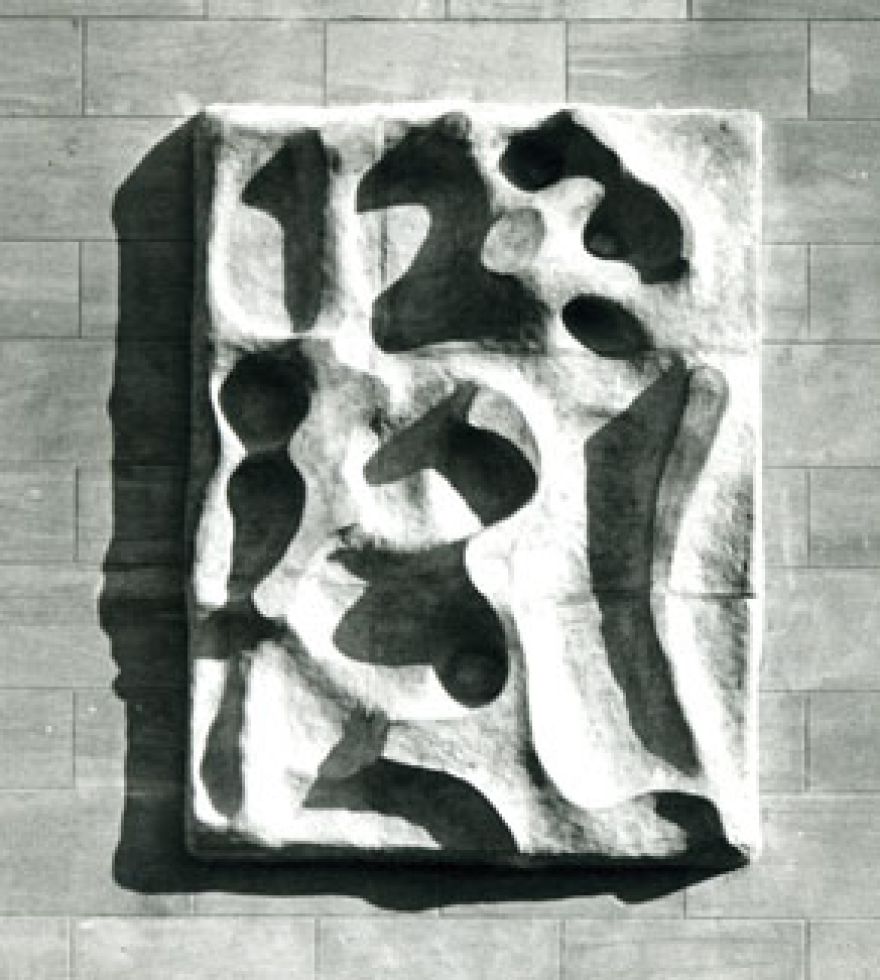 Growth Forms Abstract Cement Sculpture, Sculptor Mike Edwards